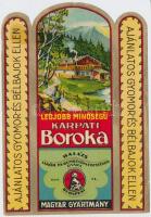cca 1910 Kárpáti Boróka reklámcédula