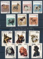 1971-2006 Animal: dogs 2 set + 1 minisheet + 1 block 1971-2006 Állat: kutya motívum 2 sor + 1 kisív ...