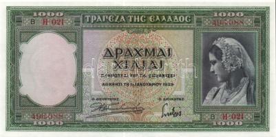 Görögország 1939. 1000Dr T:I