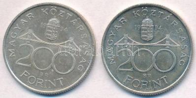 1994. 200Ft Ag "Deák" (2x) T:2