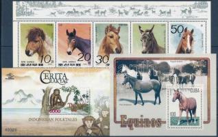 1991-2006 Animals 1 minisheet 3 diff block + 2 values 1991-2006 Állat motívum 1 kisív + 3 db klf blo...