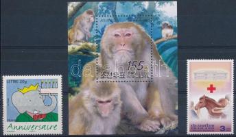 1991-2006 Animals 1 minisheet 3 diff block + 2 values 1991-2006 Állat motívum 1 kisív + 3 db klf blo...