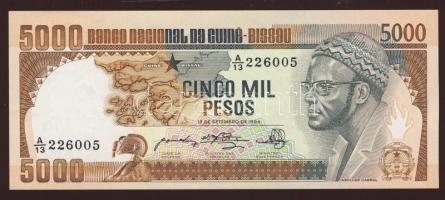 Guinea-Bissau 1978-84. 50P, 100P, 500P, 1000P, 5000P teljes sor! T:I
