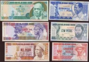 Guinea-Bissau 1990. 50P, 100P, 500P, 1000P, 5000P, 10.000P teljes sor! T:I