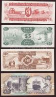 Guyana 1966-92. 1$, 5$, 10$, 20$ teljes sor! T:I