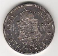 Ungarn, 1884 KB, 1 Forint, Silber, J.359, Erh.:vz/kiváló