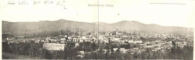 Besztercebánya, Banska Bystrica; kihajtható panorámalap. Kiadja Ivánszky Elek / foldable panoramacard (r)