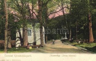 Körmöcbánya, Kremnitz, Kremnica; Zólyomvölgy, Anna kápolna. Ritter Lipót J. kiadása / chapel (EK)