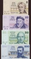 Izrael 1973. 5L, 10L, 50L, 100L egy kivételével teljes sor! T:I