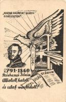 Alkotott, hatott és utat mutatott! Széchenyi István Emlék-levelezőlap; a Széchenyi Munkaközösség kiadása (EK)