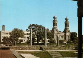 15 modern magyar városképes lap, magyar zsinagógák / 15 modern Hungarian town-view postcards, Hungarian synagogues
