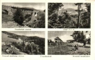 Tiszaborkút, Kvaszi; viadukt, Sesul, Mencsuli üdülőtelep és turistaszálló / viaduct, holiday resort with tourist hotel (EK)