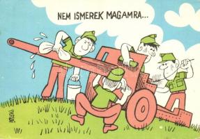 15 db modern katonai humor motívumlap / 15 modern military humour motive cards