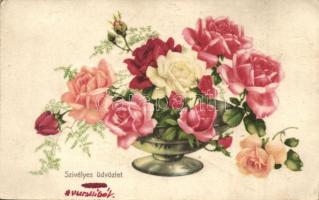 67 db régi motívumlap: üdvözlőlapok, művészlapok, hölgyek. vegyes minőség / 67 pre-1945 motive cards...