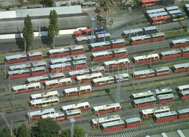 15 db modern BKK, BKV motívumlap, járművek, autóbuszok, villamosok, stb. / 15 modern Hungarian publi...