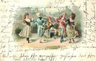 Baroque dance. litho (EK)