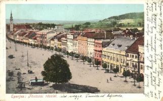 Eperjes, Presov; Fő utca, Cattarino Sándor kiadása / main street (EK)