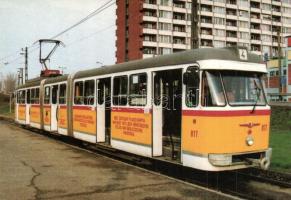 10 db modern magyar vidéki villamos motívumlap / 10 modern Hungarian tram motive cards