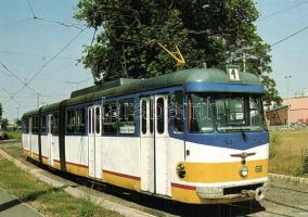 10 db modern magyar vidéki villamos motívumlap / 10 modern Hungarian tram motive cards