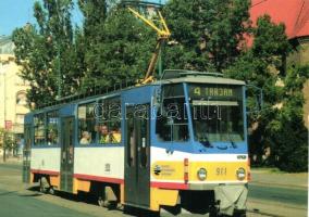 10 db modern magyar vidéki villamos motívumlap / 10 modern Hungarian tram motive cards