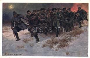 Aus dem goldenen Buche der Armee Serie V. Rotes Kreuz Postkarte Nr. 551. / K.u.K. military art postcard s: Fr. Jung