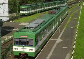 10 db modern HÉV, BHÉV és metró motívumlap / 10 modern  Hungarian metro, urban railways motive cards