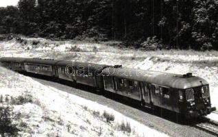 15 db modern magyar vasút képeslap / 15 modern Hungarian trains, railways motive cards