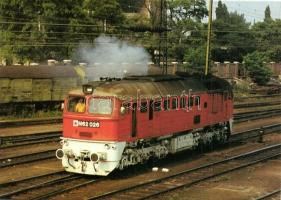 15 db modern magyar vasút képeslap / 15 modern Hungarian trains, railways motive cards