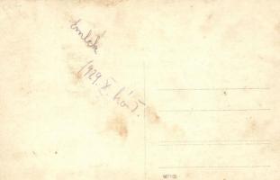 1929 Komárom, Komárno; Új harangok (Jókai harang) érkezése, ünnepség, felvonulás. Müszi Ferenc, Gold...