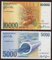 Izrael 1978-84. 1Sh, 5Sh, 10Sh, 50Sh, 100Sh, 500Sh, 1000Sh, 5000Sh, 10.000Sh teljes sor!  T:I