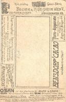 Ehemalige Prima Ballerina, Warenhaus Emil Storch in Wien / Newspaper lady. Advertisement on the back...