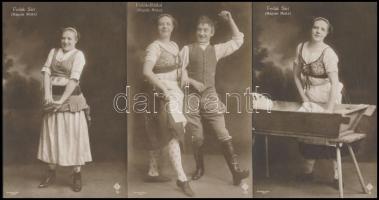 15 db RÉGI használatlan magyar színész és színésznő motívumlap / 15 pre-1945 unused Hungarian actors...