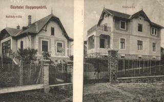 Nagyenyed, Aiud; Szilády villa, Váró villa. Földes Ede kiadása / villas (EM)