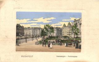 Budapest V. Szabadság tér, park. Dr. Trenkler és Társa kiadása Bdp. 16. (EK)
