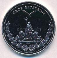 DN "Örök értékeink / Csodaszarvas" aranyozott, ezüstözött fém emlékérem. Szign.: CSA (38,5...