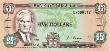Jamaica 1991. 5$, 10$ T:I