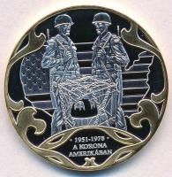 DN "A Szent Korona évezrede - A korona Amerikában 1951-1978" aranyozott, ezüstözött Cu emlékérem (40mm) T:PP