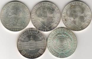 Ausztria 50 SCH ezüst 5 különféle modern T: kiváló