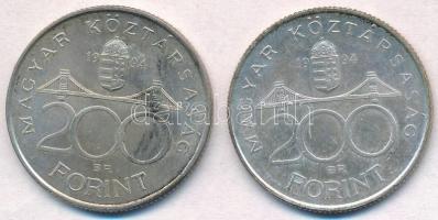 1994. 200Ft Ag "Deák" (2x) T:2