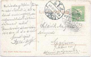 Bonhyád, Zárda utca, Bal felől a Hoffer-féle üzlet,  Hirschfeld Testvérek üzlete. Kiadja Hoffer Józs...