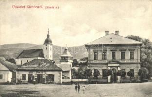 Klenóc, Klenovec; tér, templom, Krémer Ignác üzlete / square, church, shop