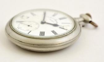 Sérült fém tokos Doxa (nyolc napos) nagyméretű zsebóra, működik,