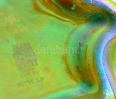 Zsolnay eozin mázas kislány, jelzett, kis kopásokkal, m: 8 cm