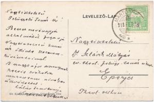 Martonháza, Ochtiná; pályaudvar, vasútállomás vonattal. Liczey János kiadása / railway station with ...