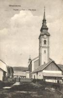 Rimakokova, Kokava nad Rimavicou; paplak, templom. Body Béla fényképész kiadása / Fara / Pfarrhaus / rectory and church