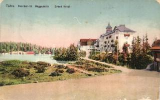 Tátra, Csorbai-tó, Nagyszálló. Feitzinger Ede No. 1024. / lake, hotel (fl)