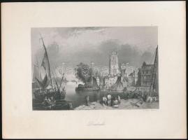 4 db metszet: Albert Henry Payne (1812-1902)-Alexander Carse (cca. 1770-1843): Central Halle, in Lei...