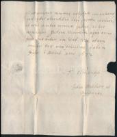 1672 Johann Melchior von Oeynhausen (1618-1675) halálozás tárgyában íródott latin nyelvű levele, cím...