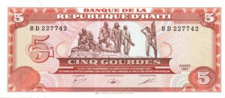 Haiti 1987-88. 1G, 5G, 10G T:I