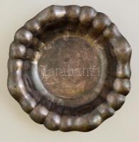 Fém lábas kínálótál, jelzés nélkül, d:27,5 cm